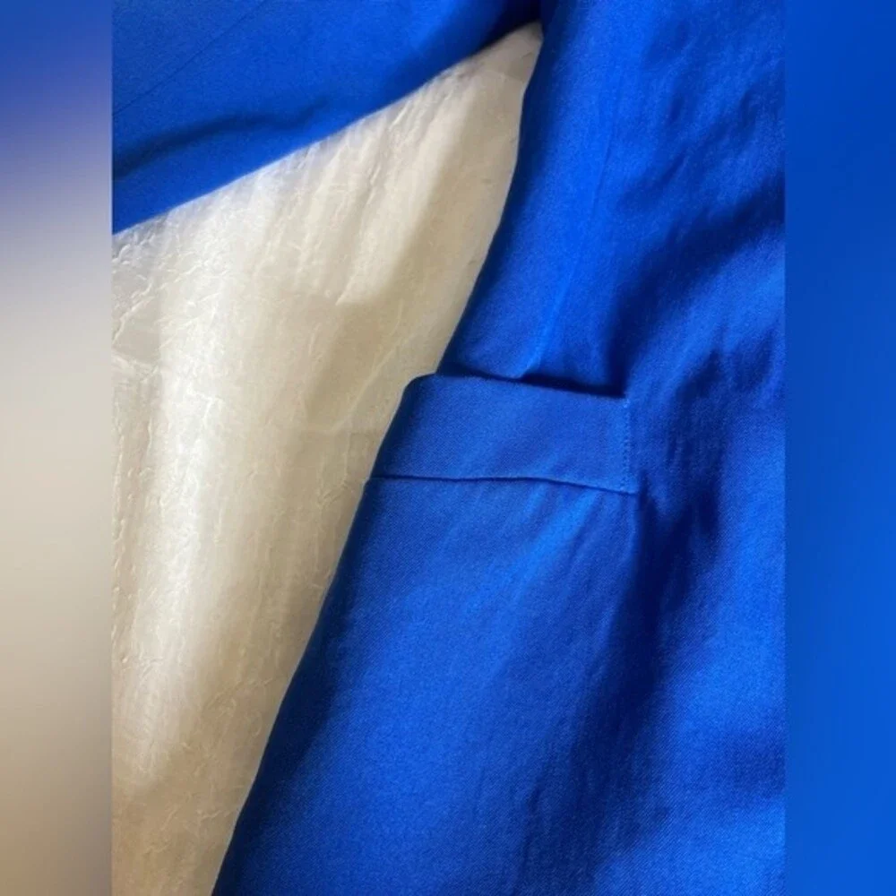 Vintage CHRISTIAN DIOR the Suit Women’s Royal Blue Size 10 100% Wool